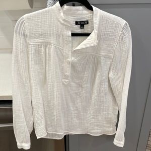 j crew white cover up